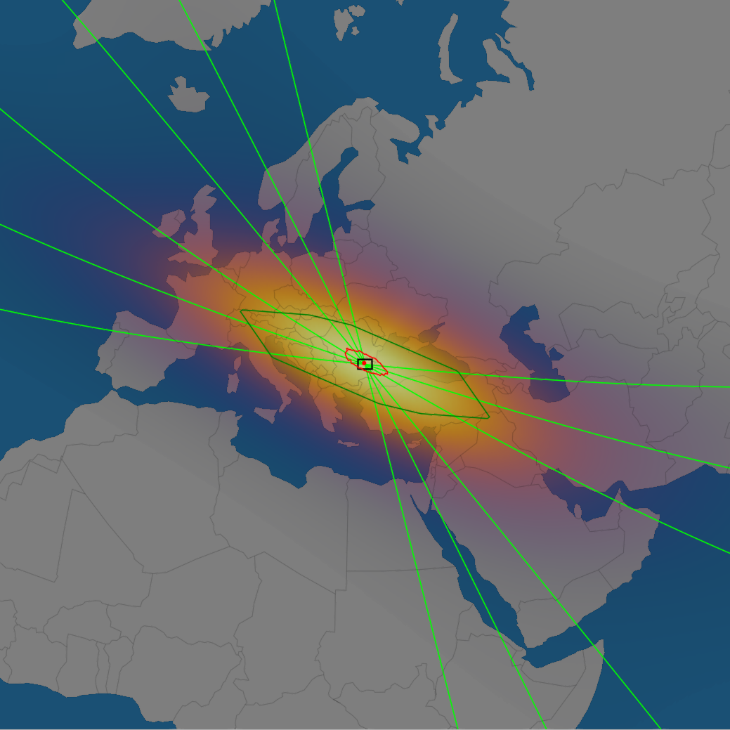 Closeup of hotspot for LZ2KV