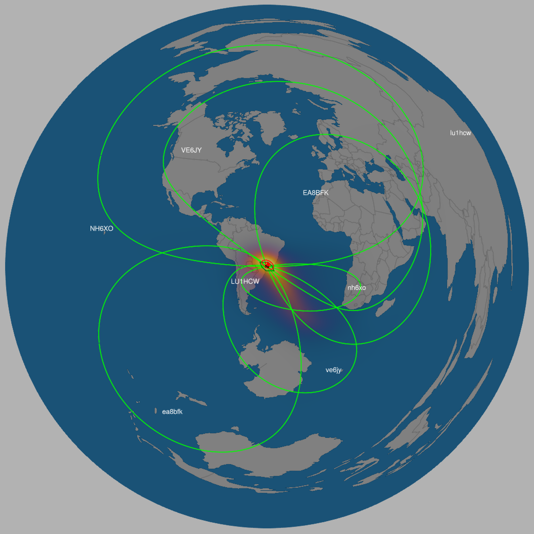 The observed hotspot for PY2PM